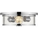 Savannah 2 Light 13.75 inch Chrome Flush Mount Ceiling Light