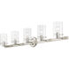 Munich 5 Light 42 inch Brushed Nickel Vanity Sconce Wall Light