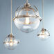 Meridian 1 Light 13 inch Satin Nickel Pendant Ceiling Light
