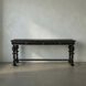 Portuguese 72.5 X 20.5 inch Hand Rubbed Black Console