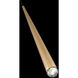 Cascade LED 1.5 inch Aged Brass Pendant Ceiling Light in Round, 19in.