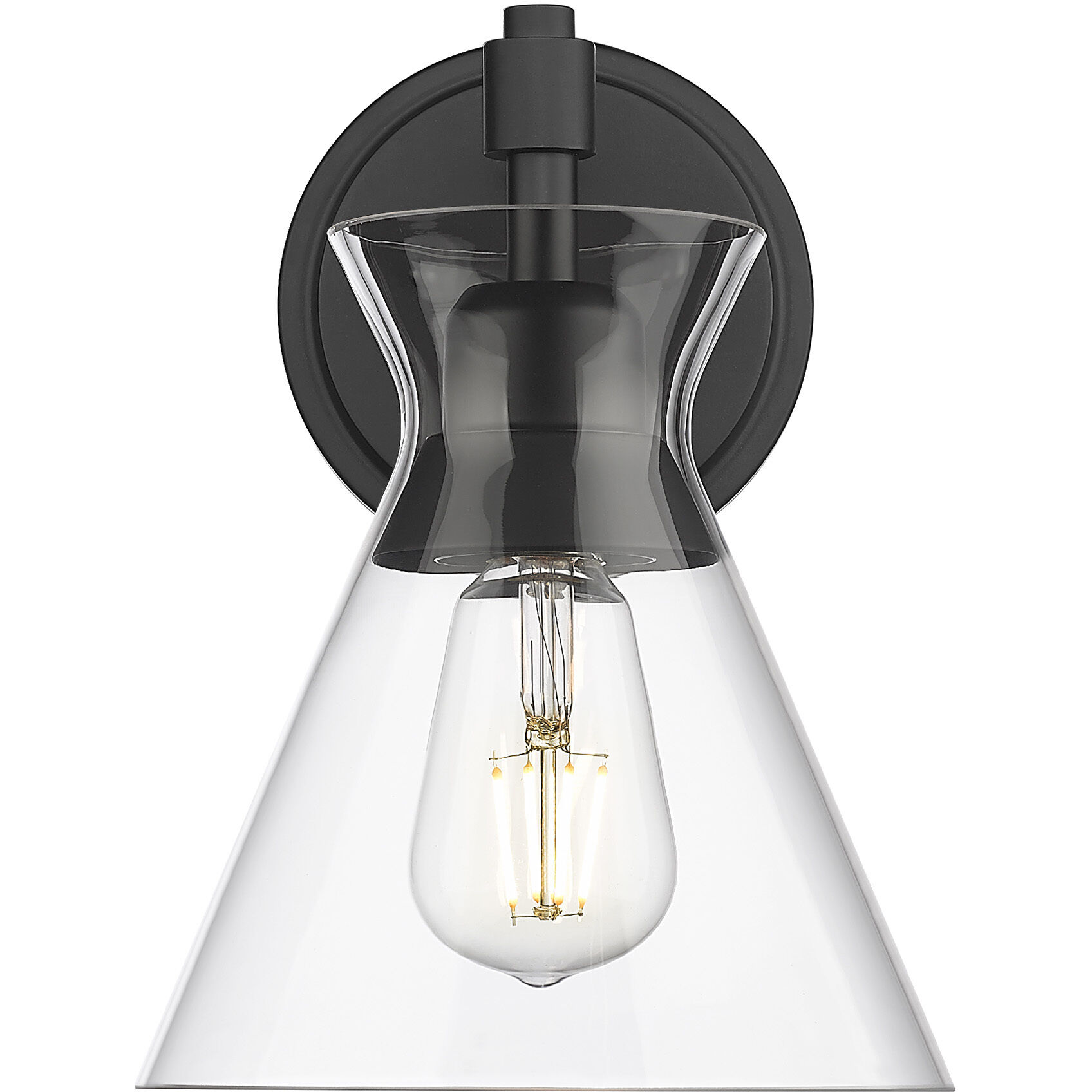 Malta 1 Light 7.25 inch Matte Black Wall Sconce Wall Light