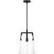 Drew & Jonathan Crofton 1 Light 10.25 inch Midnight Black Pendant Ceiling Light, Medium