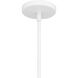 Arbor 1 Light 10 inch Matte White Mini Pendant Ceiling Light, Small