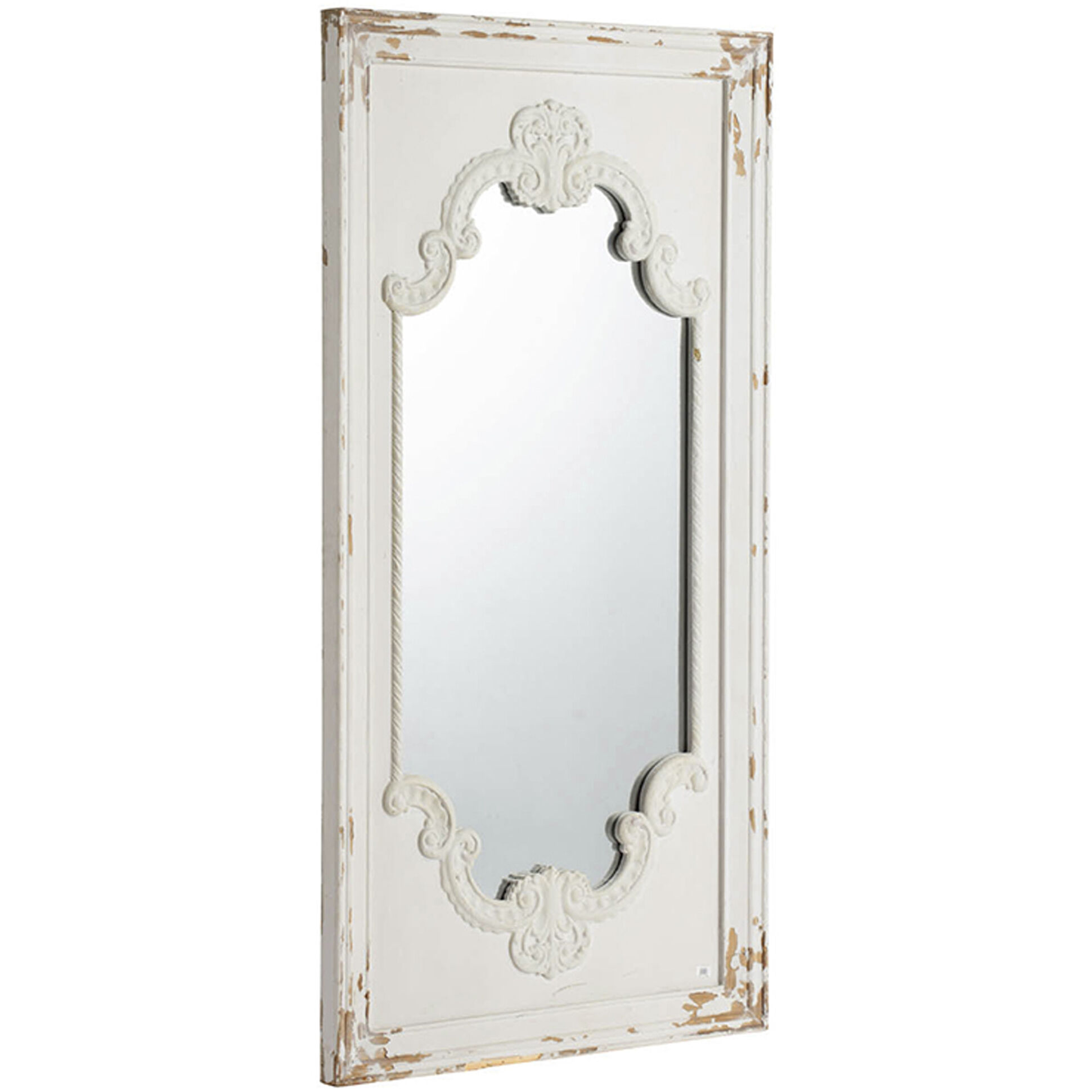 Alcott 38.78 X 20.08 inch Antique White Mirror