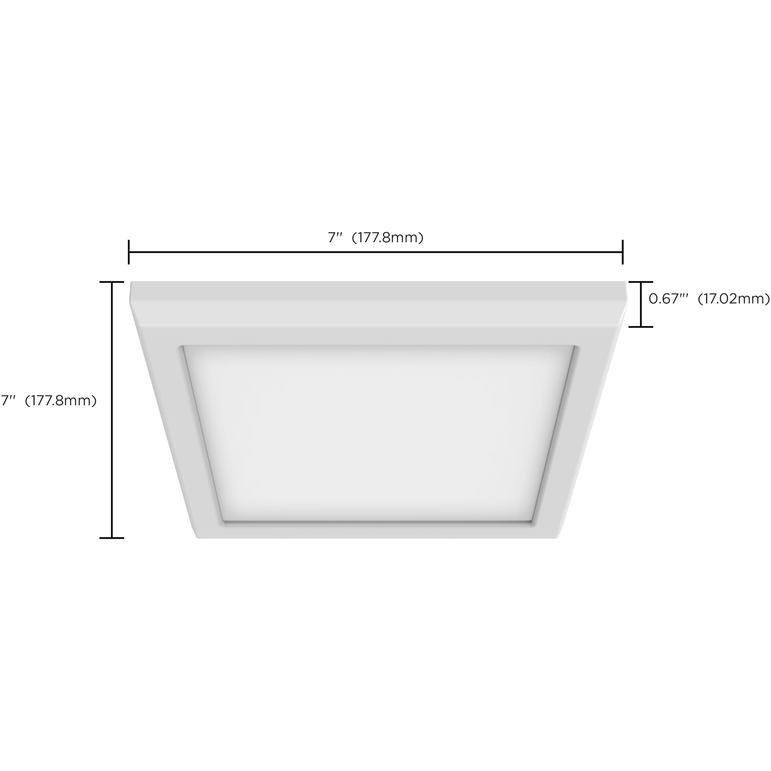 Blink LED 7 inch White Edge Lit Ceiling Light