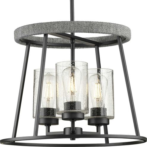 Laramie 3 Light 18.12 inch Matte Black Chandelier Ceiling Light, Design Series