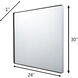 Kye 30 X 24 inch Polished Nickel Wall Mirror, Varaluz Casa