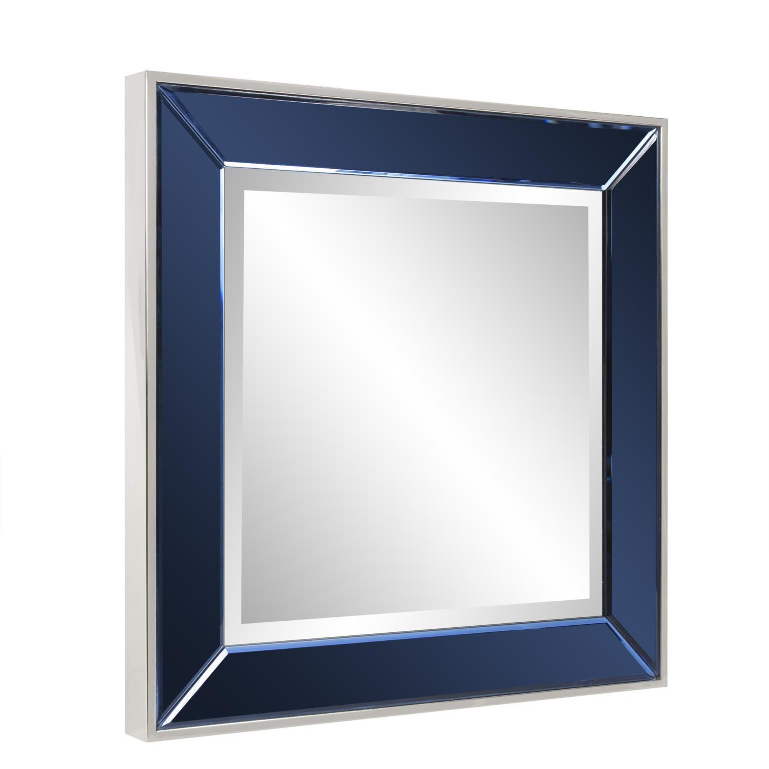 Square Devon 24 X 24 inch Blue Mirror