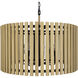 Suratto 8 Light 30 inch Matte Black and Honey Blonde Pendant Ceiling Light in Matte Black/Honey Blonde