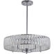 Canada 5 Light 22 inch Chrome Chandelier Ceiling Light