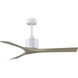 Atlas Nan 52 inch Matte White with Gray Ash Tone Blades Ceiling Fan