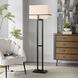 Cameron 61.5 inch 100.00 watt Tabby Black Floor Lamp Portable Light