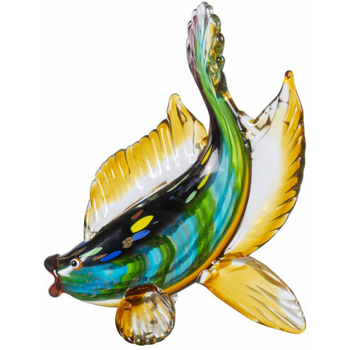 Bavaro Green Art Glass Sculpture