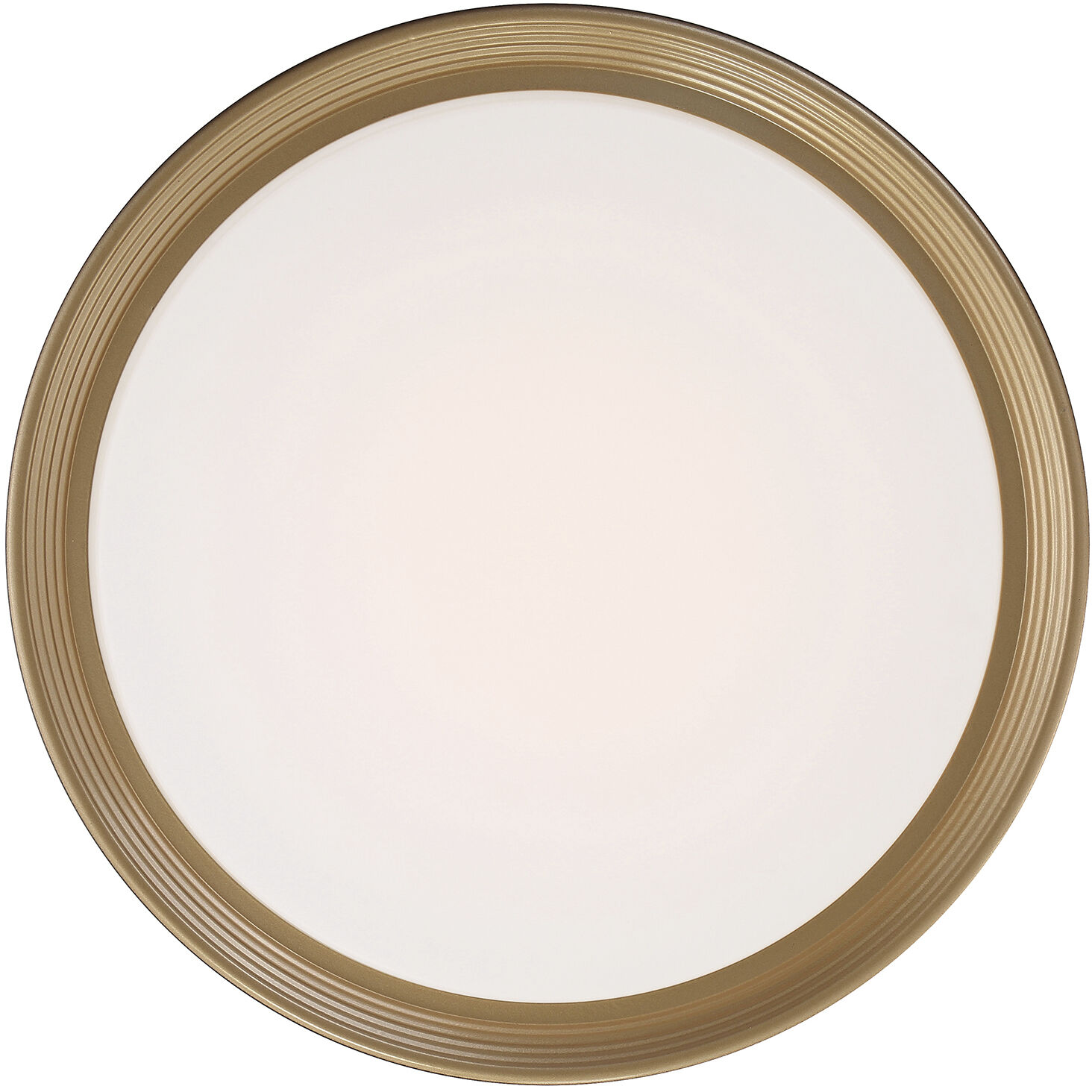 Malaga LED 15.75 inch Matte Black and White Flush Mount Ceiling Light