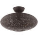 Charlton 1 Light 16 inch Bronze with Antique Brass Accents Semi Flush Ceiling Light