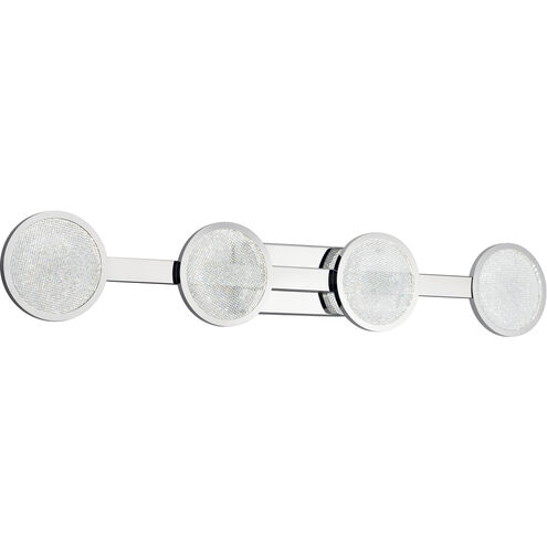 Delaine LED 41.75 inch Chrome Bathroom Vanity Light Wall Light, 4 Arm