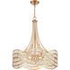 Anastasia 6 Light 23 inch Lacquered Gold Chandelier Ceiling Light