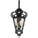 Great Outdoors Brixton Ivey 3 Light 13.25 inch Coal / Honey Gold Highlight Outdoor Lantern in Coal/Honey Gold, The Great Outdoors