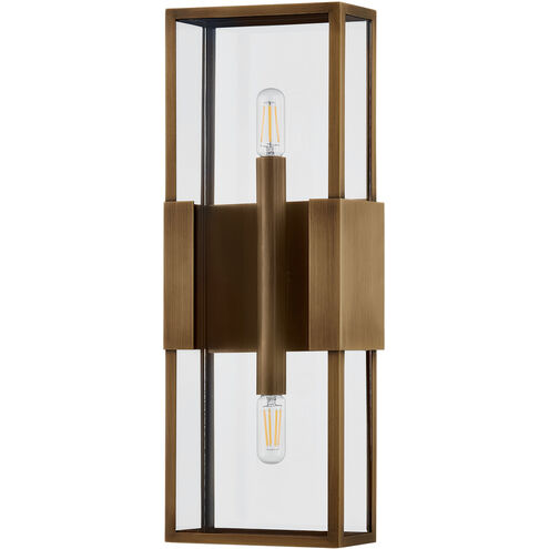 Santa Clara 2 Light 6.5 inch Patina Brass ADA Wall Sconce Wall Light