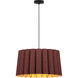 Renata 22 inch Violet Pendant Ceiling Light in Violet/Ash, WEP Collection