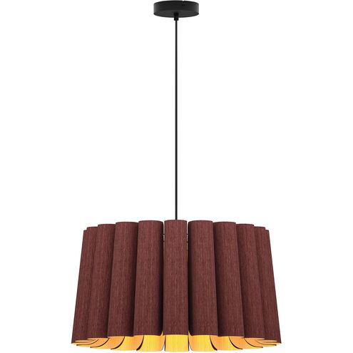 Renata 22 inch Violet Pendant Ceiling Light in Violet/Ash, WEP Collection