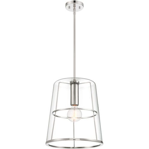 Alonzo 1 Light 14 inch Polished Nickel Pendant Ceiling Light