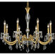 Signature Napoli 8 Light 32.6 inch Heirloom Gold Chandelier Ceiling Light, Schonbek Signature