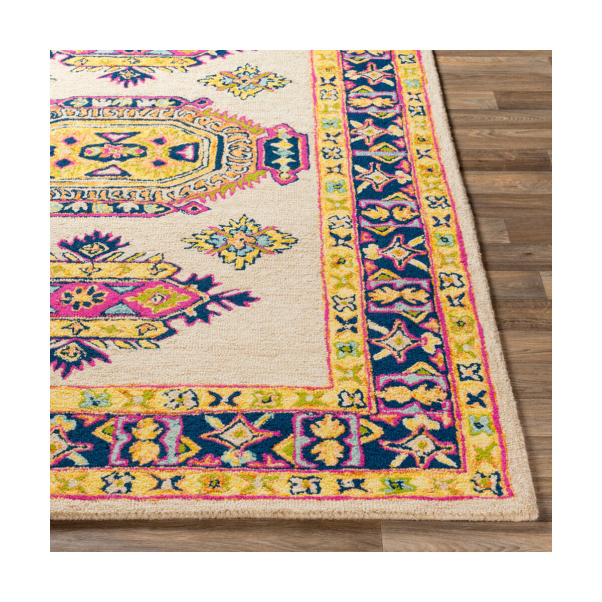 Serafina 156 X 108 inch Saffron/Butter/Khaki/Dark Blue/Bright Pink Rugs