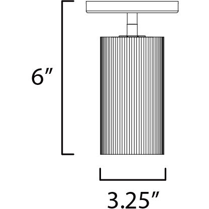 Pleat LED 3.25 inch White and Black Wall Sconce Wall Light