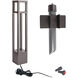 Tower 12 5.5 watt Bronze Bollard Light in 2700K Warm LED, WAC Landscape