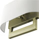 Allison 2 Light 15 inch Antique Brass ADA Wall Sconce Wall Light, Large