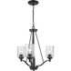 Mod Pod 3 Light 21 inch Black Chandelier Ceiling Light