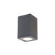 Cube Arch LED 5.5 inch Graphite Outdoor Flush in Narrow, 90, 3000K