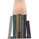 Oldknow 16 inch 25 watt Polished Concrete/Aged Steel Bookcase Lamp Portable Light