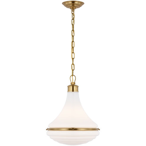 Amber Lewis Wesley LED 14.75 inch Hand-Rubbed Antique Brass Pendant Ceiling Light