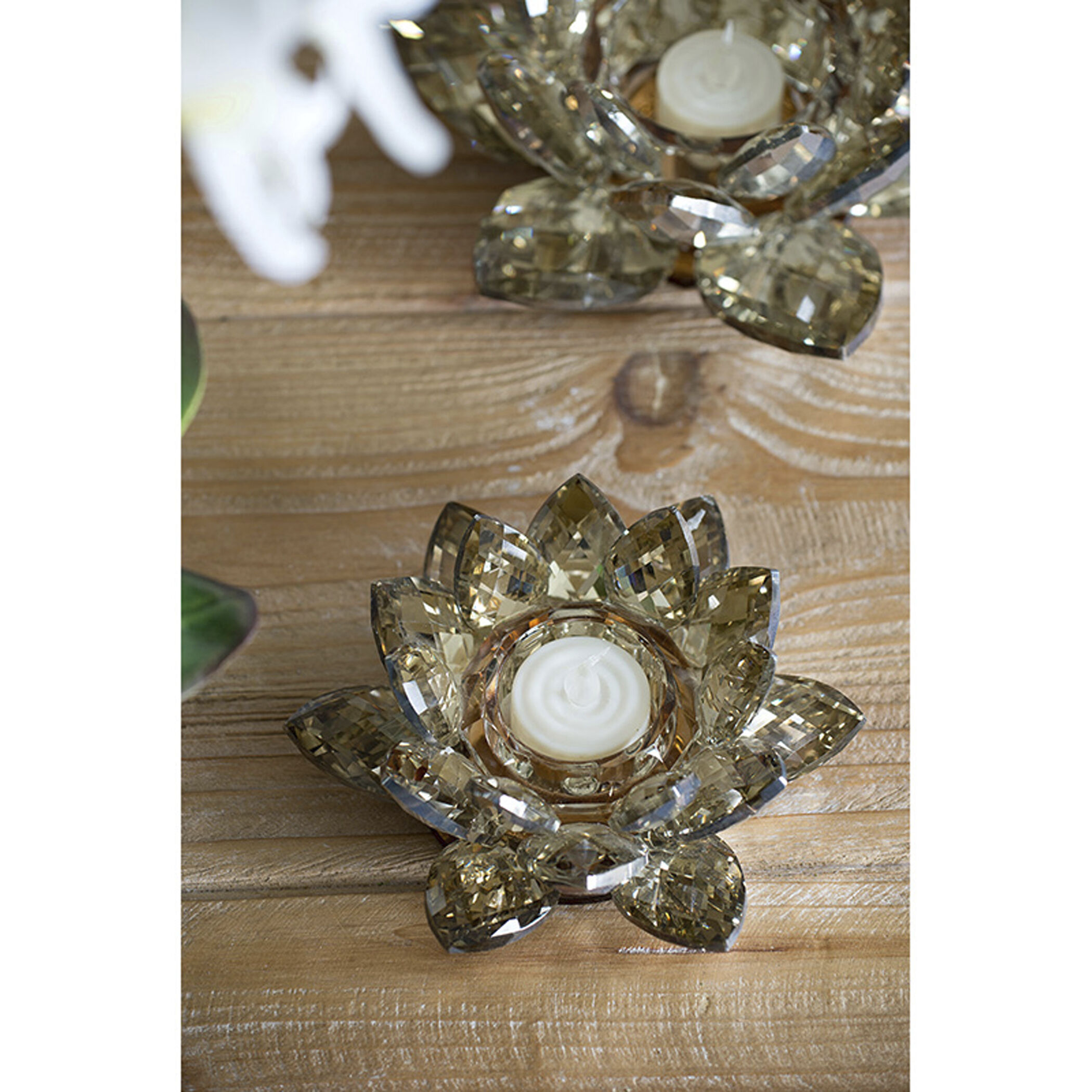 Lotus 5.9 X 2.2 inch Candleholder