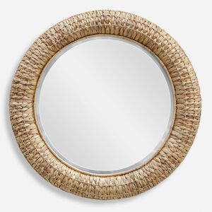 Twisted Seagrass 36 X 36 inch Natural Seagrass Mirror