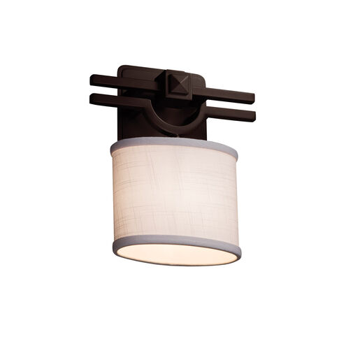 Textile 9 inch Matte Black ADA Wall Sconce Wall Light