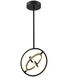 Trilogy LED 13 inch Black and Gold Pendant Ceiling Light