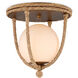 Passageway 1 Light 14.5 inch Dorado Gold Flush Mount Ceiling Light