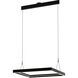 Athena 26 inch Satin Brushed Black Pendant Ceiling Light
