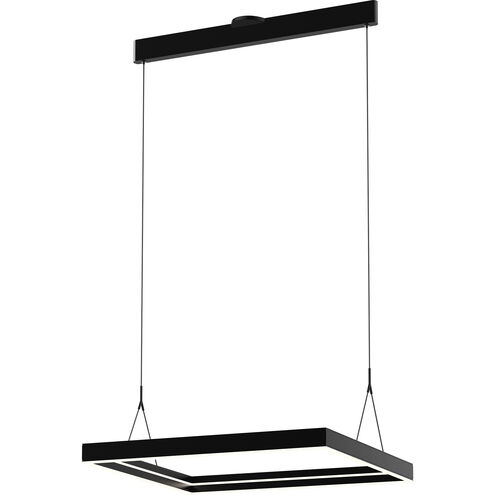 Athena 26 inch Satin Brushed Black Pendant Ceiling Light