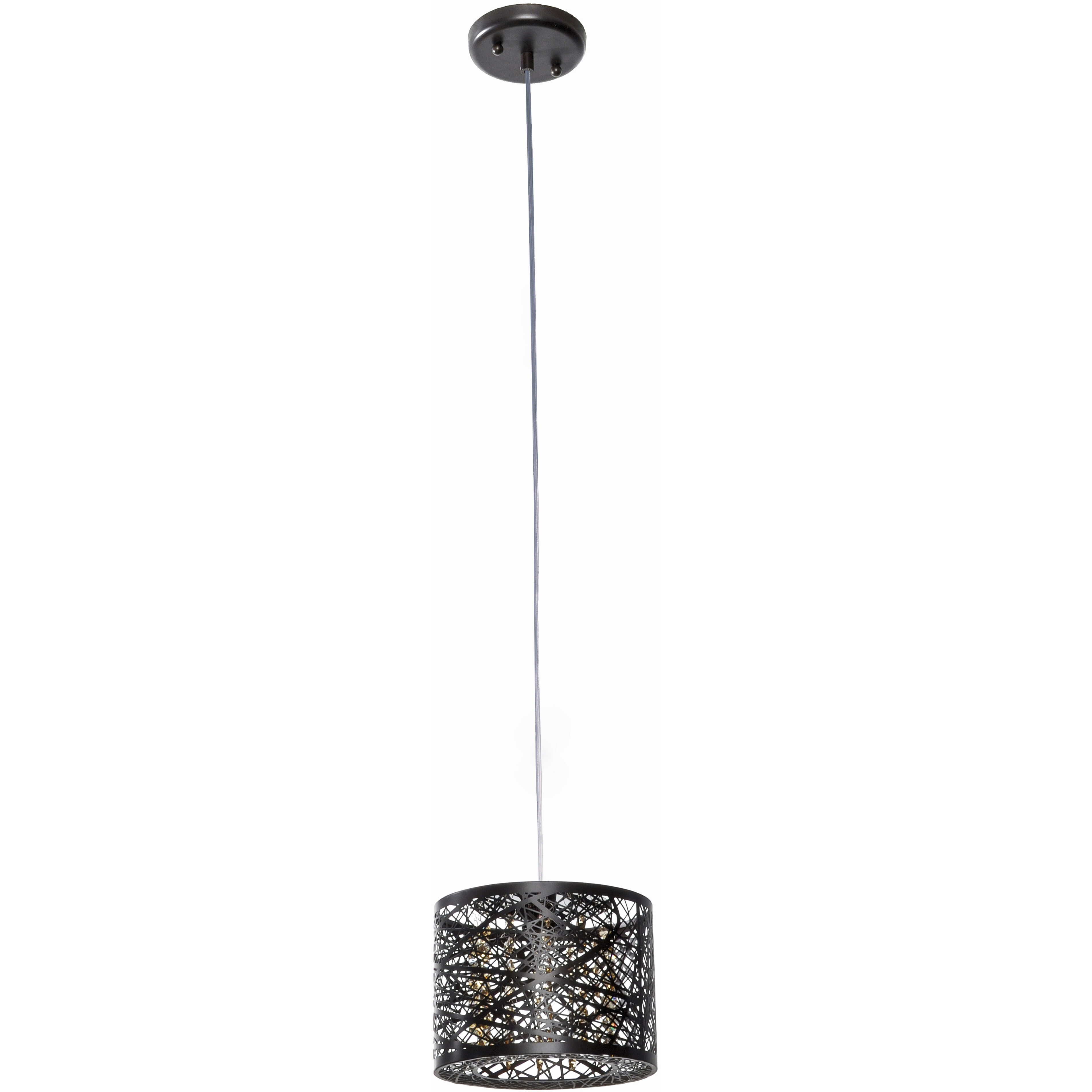 Troy 1 Light 7.75 inch Bronze Mini Pendant Ceiling Light