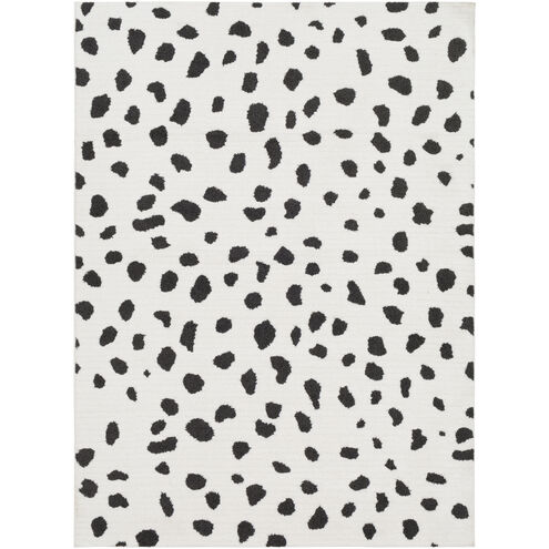 Moroccan Shag 87 X 63 inch Black Rug in 5 x 8, Rectangle