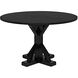 Criss-Cross 48 X 48 inch Hand Rubbed Black Dining Table, Round