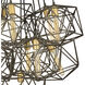 Astrid 11 Light 33.5 inch Metallic Matte Bronze with Deluxe Gold Indoor Chandelier Ceiling Light