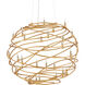 Franchette 26 Light 41 inch Contemporary Gold Leaf Chandelier Ceiling Light