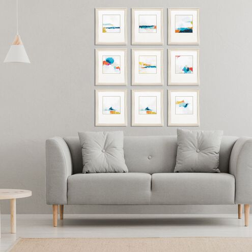 Abstract Blue Framed Art