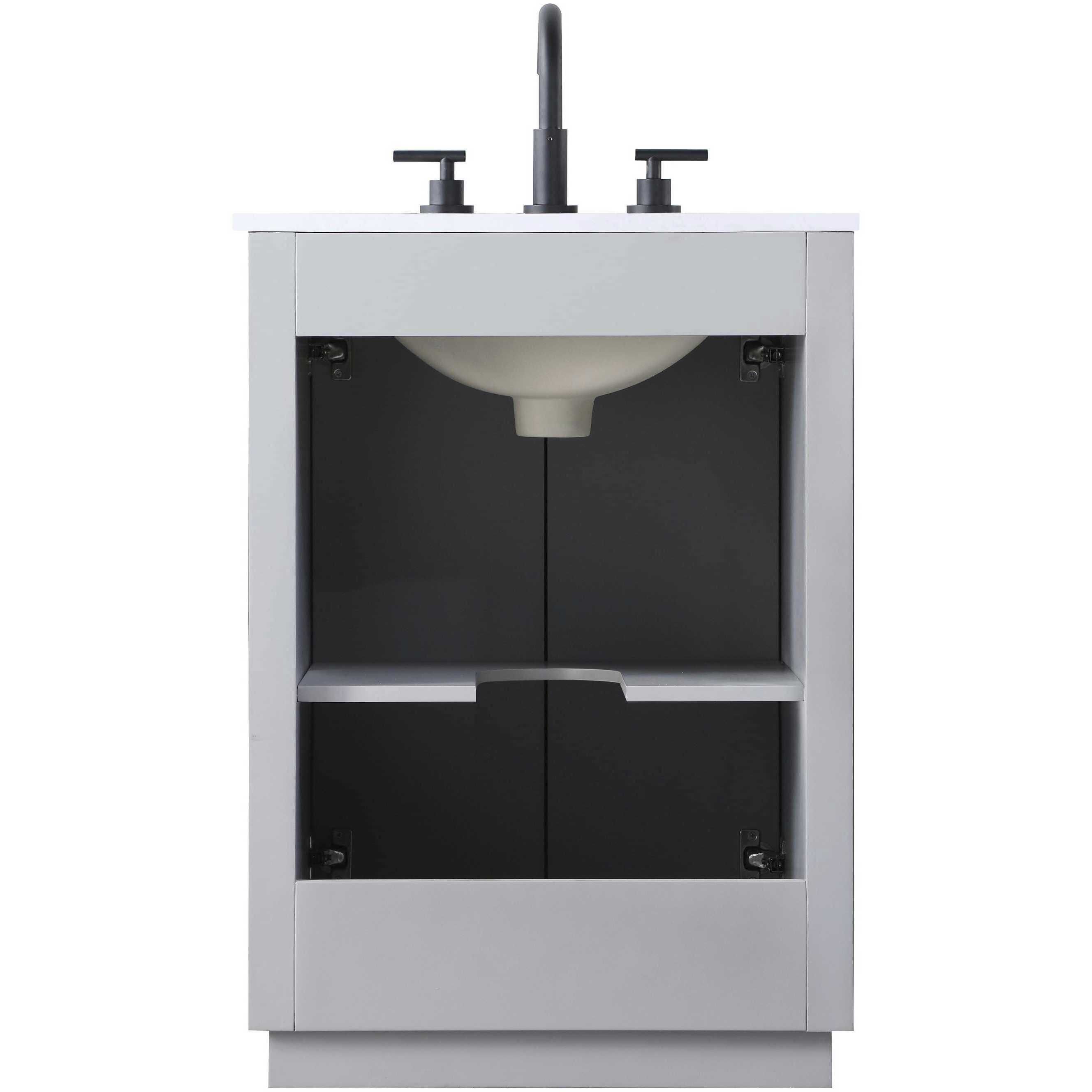 Chase 24 X 34 inch Grey Bathroom Vanity Cabinet